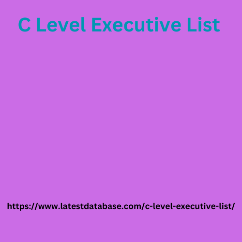 C Level Executive List
