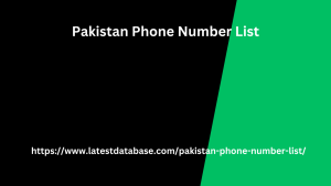 Pakistan Phone Number List 